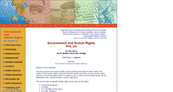 Desktop Screenshot of environmentandhumanrightscourse.info